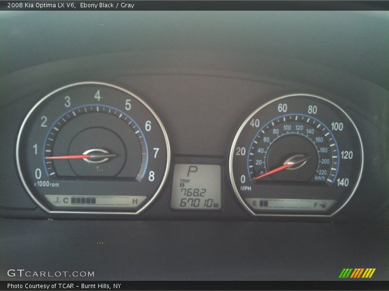 Ebony Black / Gray 2008 Kia Optima LX V6