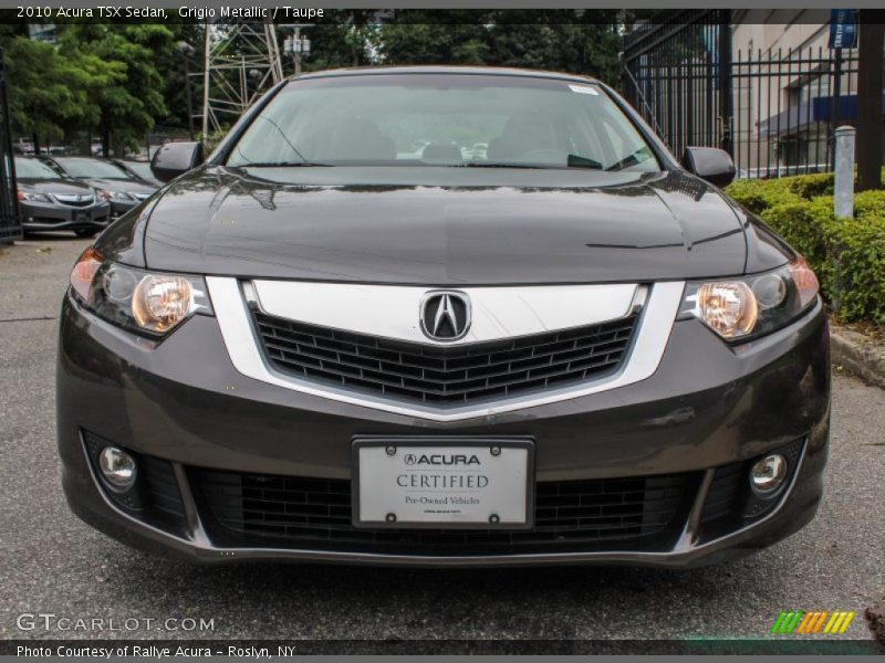 Grigio Metallic / Taupe 2010 Acura TSX Sedan