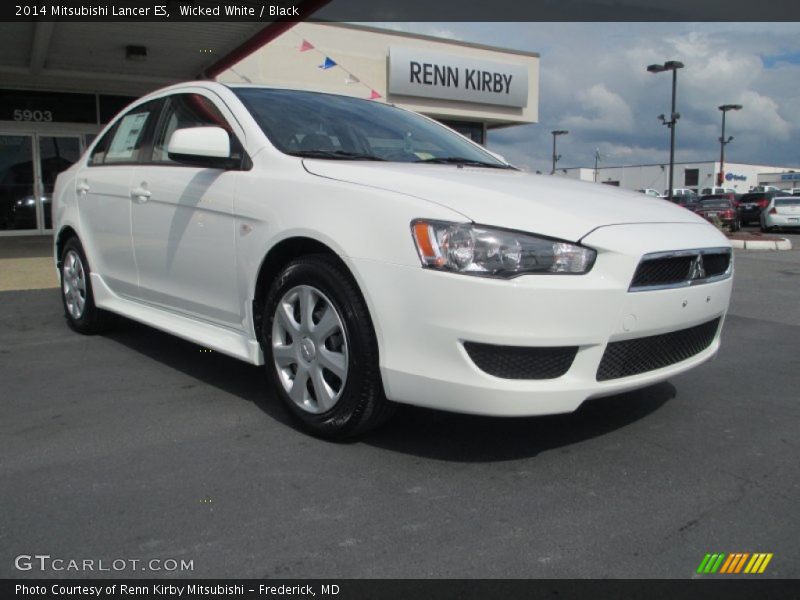 Wicked White / Black 2014 Mitsubishi Lancer ES