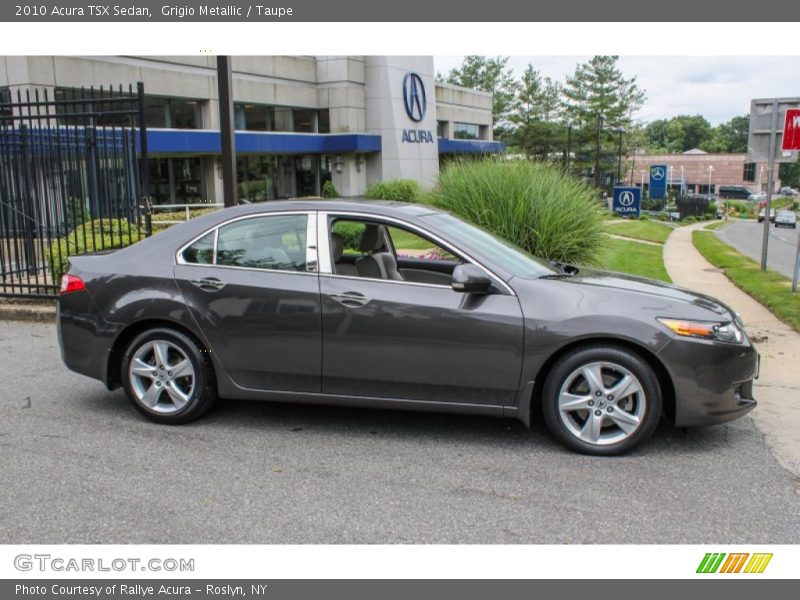 Grigio Metallic / Taupe 2010 Acura TSX Sedan