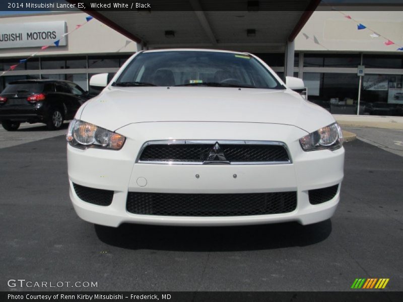 Wicked White / Black 2014 Mitsubishi Lancer ES