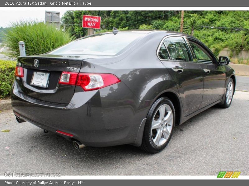 Grigio Metallic / Taupe 2010 Acura TSX Sedan