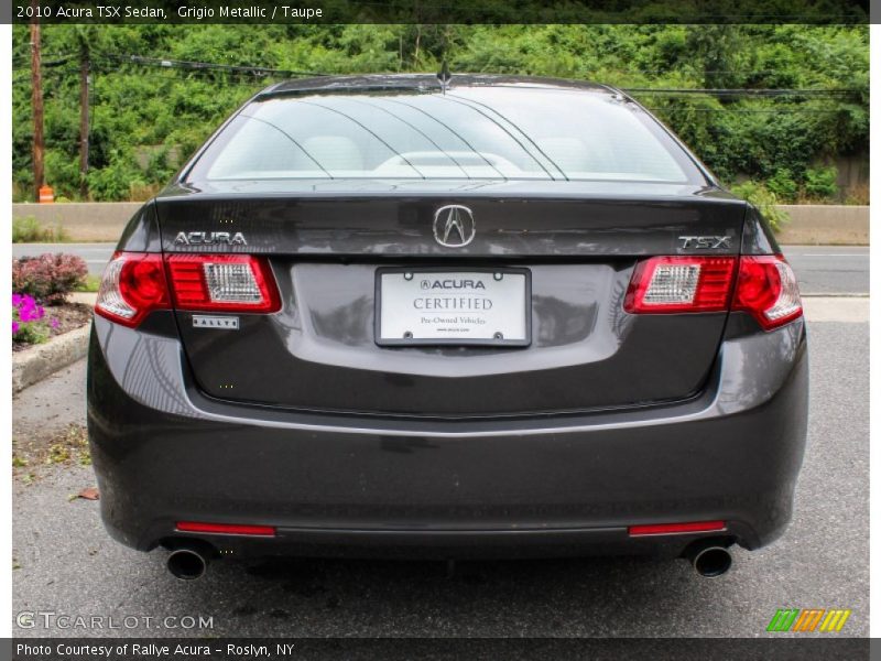 Grigio Metallic / Taupe 2010 Acura TSX Sedan
