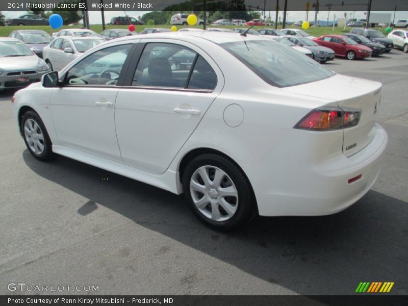 Wicked White / Black 2014 Mitsubishi Lancer ES