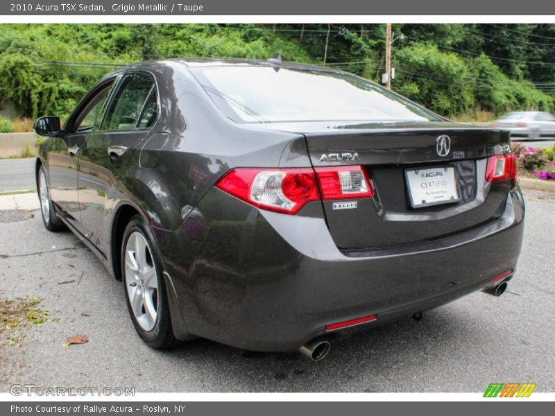 Grigio Metallic / Taupe 2010 Acura TSX Sedan