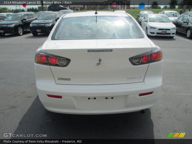 Wicked White / Black 2014 Mitsubishi Lancer ES
