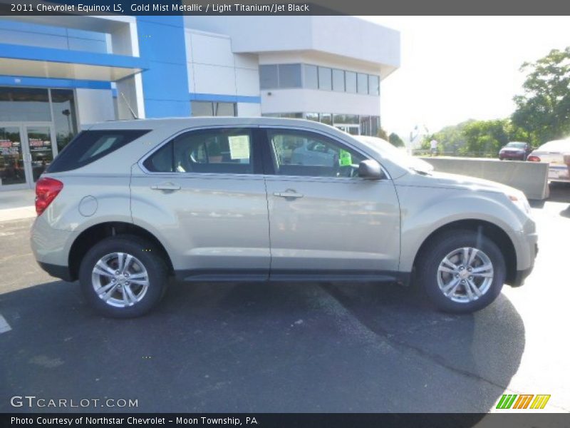 Gold Mist Metallic / Light Titanium/Jet Black 2011 Chevrolet Equinox LS