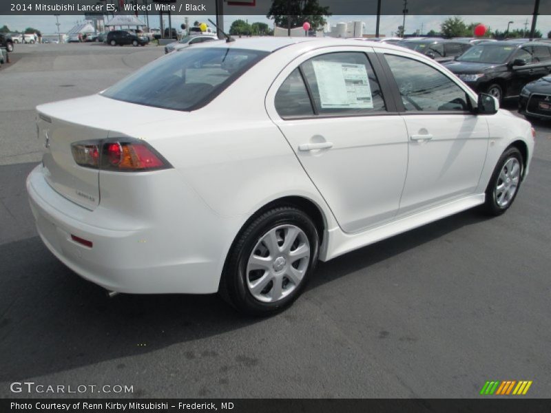 Wicked White / Black 2014 Mitsubishi Lancer ES