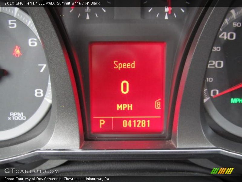 Summit White / Jet Black 2010 GMC Terrain SLE AWD