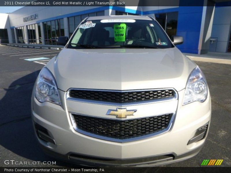Gold Mist Metallic / Light Titanium/Jet Black 2011 Chevrolet Equinox LS