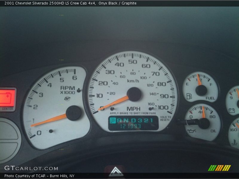 Onyx Black / Graphite 2001 Chevrolet Silverado 2500HD LS Crew Cab 4x4