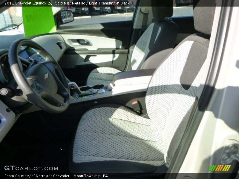 Gold Mist Metallic / Light Titanium/Jet Black 2011 Chevrolet Equinox LS