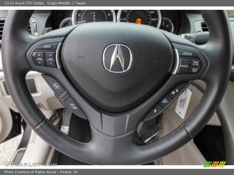 Grigio Metallic / Taupe 2010 Acura TSX Sedan