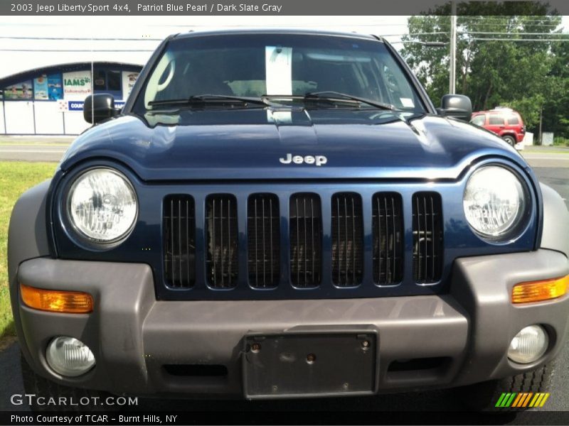 Patriot Blue Pearl / Dark Slate Gray 2003 Jeep Liberty Sport 4x4