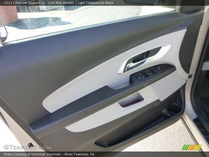 Gold Mist Metallic / Light Titanium/Jet Black 2011 Chevrolet Equinox LS