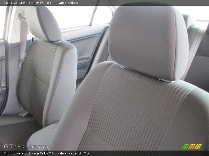 Wicked White / Black 2014 Mitsubishi Lancer ES