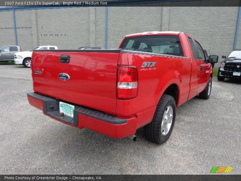 Bright Red / Medium Flint 2007 Ford F150 STX SuperCab