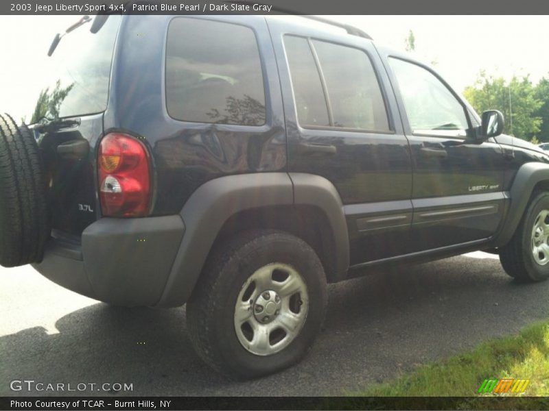 Patriot Blue Pearl / Dark Slate Gray 2003 Jeep Liberty Sport 4x4
