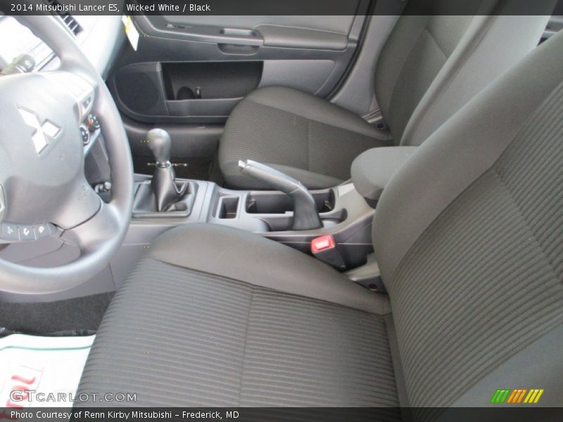 Wicked White / Black 2014 Mitsubishi Lancer ES