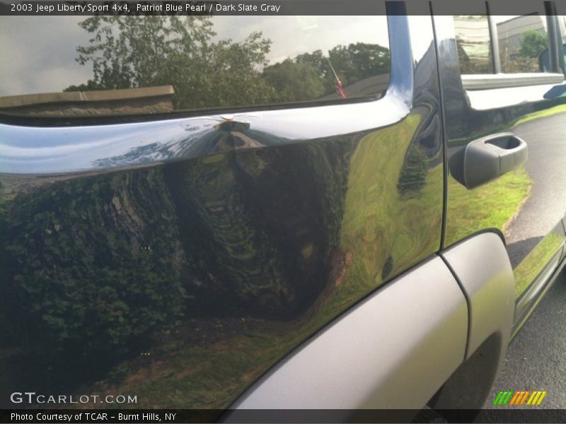 Patriot Blue Pearl / Dark Slate Gray 2003 Jeep Liberty Sport 4x4