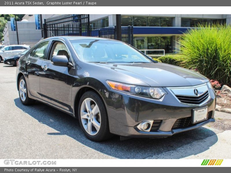 Graphite Luster Pearl / Taupe 2011 Acura TSX Sedan