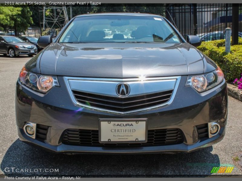 Graphite Luster Pearl / Taupe 2011 Acura TSX Sedan