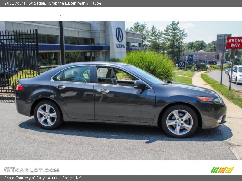 Graphite Luster Pearl / Taupe 2011 Acura TSX Sedan