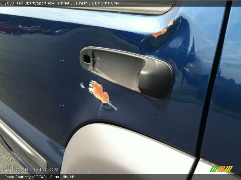 Patriot Blue Pearl / Dark Slate Gray 2003 Jeep Liberty Sport 4x4