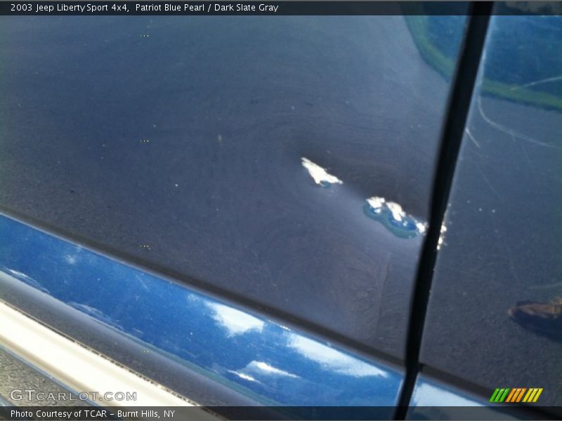 Patriot Blue Pearl / Dark Slate Gray 2003 Jeep Liberty Sport 4x4