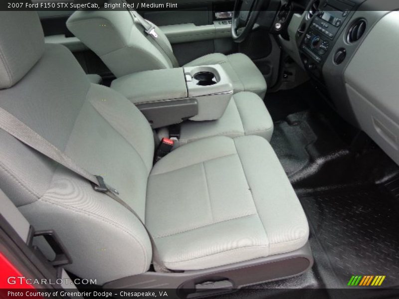 Bright Red / Medium Flint 2007 Ford F150 STX SuperCab