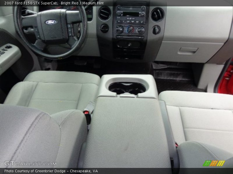 Bright Red / Medium Flint 2007 Ford F150 STX SuperCab