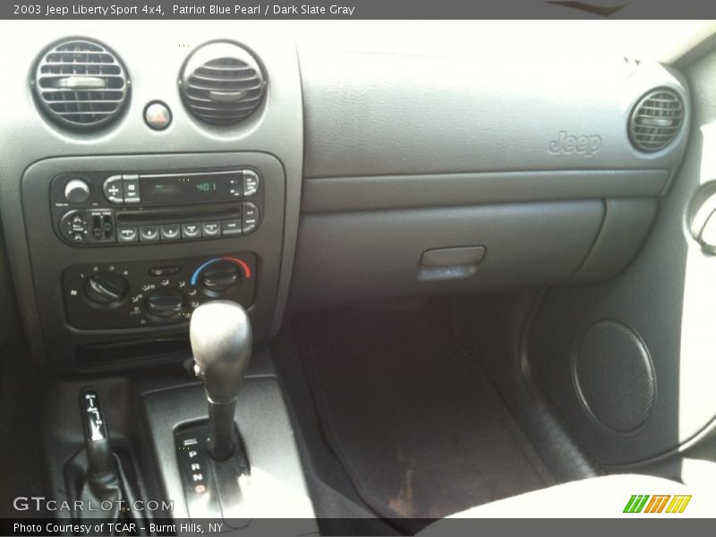 Patriot Blue Pearl / Dark Slate Gray 2003 Jeep Liberty Sport 4x4