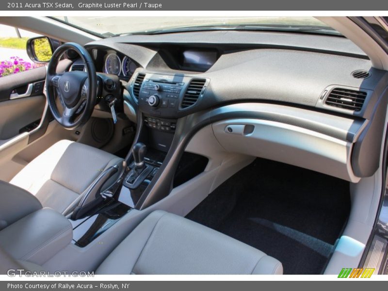 Graphite Luster Pearl / Taupe 2011 Acura TSX Sedan