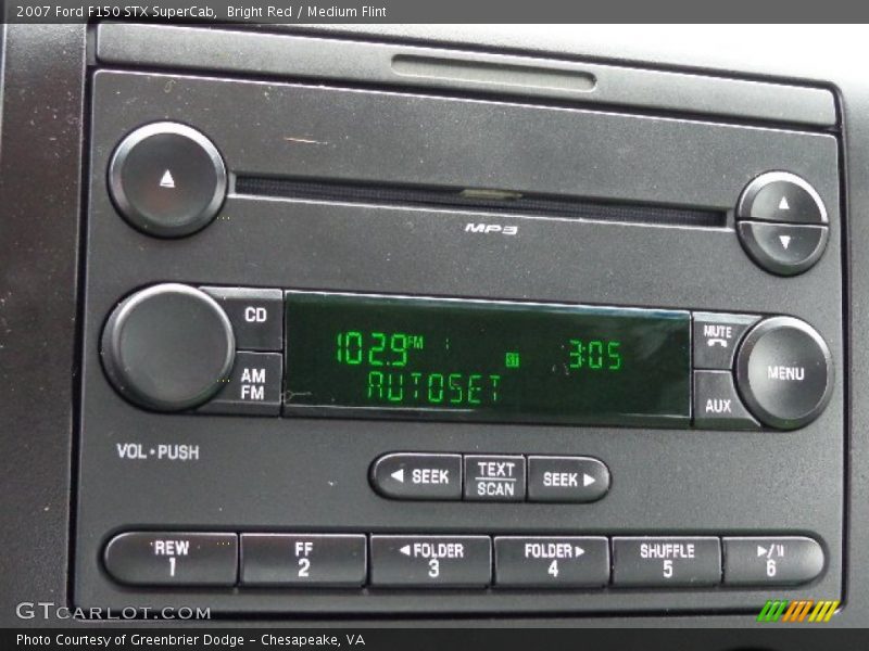 Bright Red / Medium Flint 2007 Ford F150 STX SuperCab