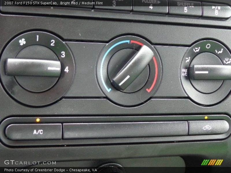 Bright Red / Medium Flint 2007 Ford F150 STX SuperCab