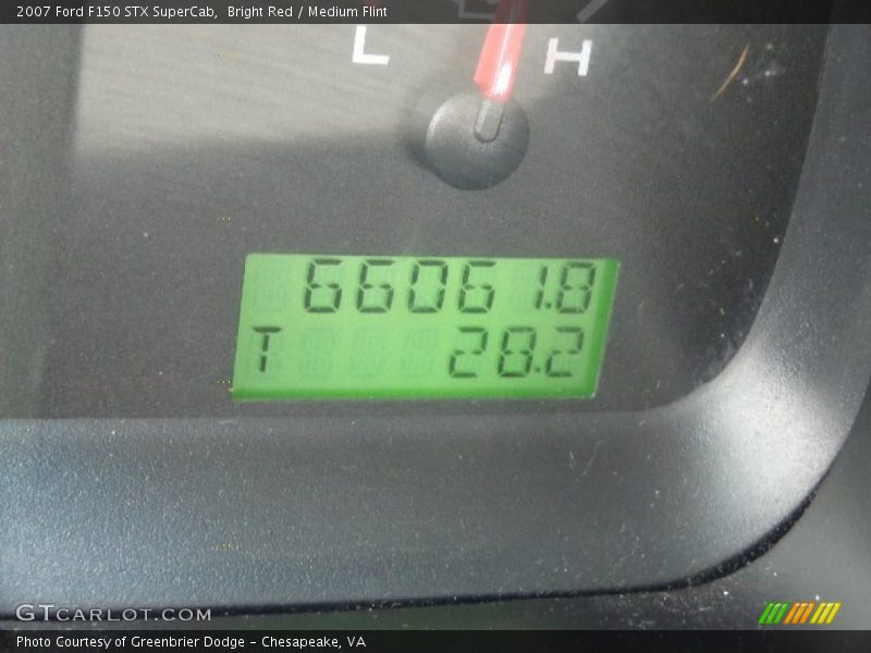 Bright Red / Medium Flint 2007 Ford F150 STX SuperCab