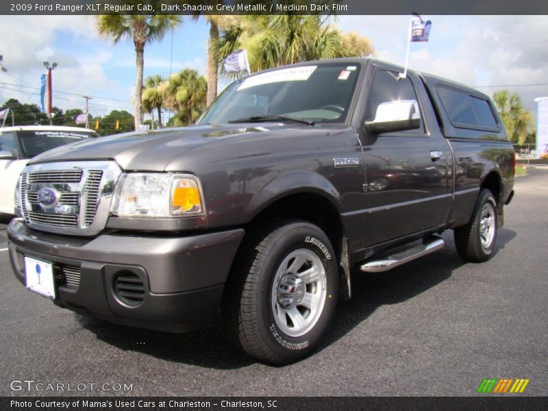 Dark Shadow Grey Metallic / Medium Dark Flint 2009 Ford Ranger XLT Regular Cab