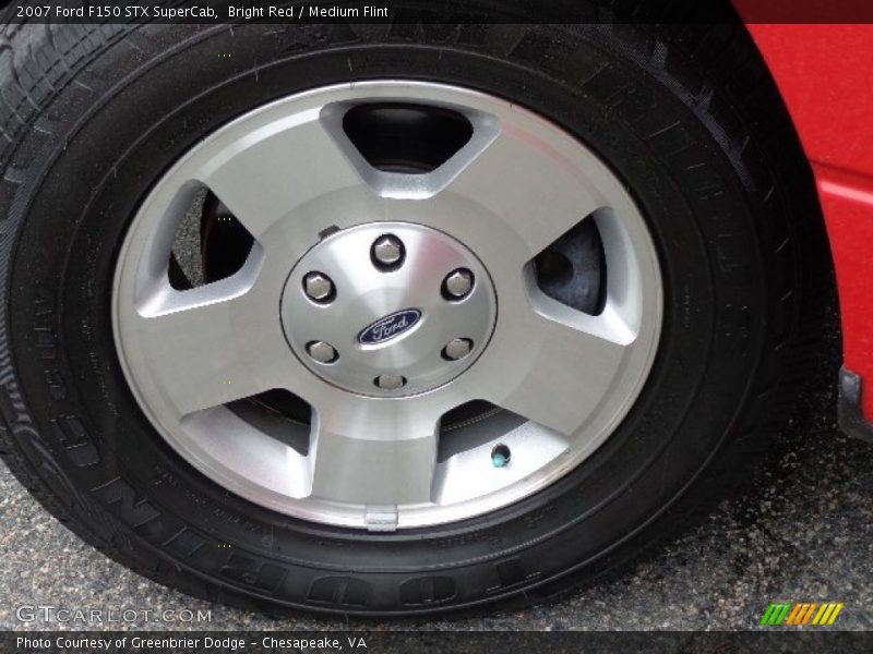 Bright Red / Medium Flint 2007 Ford F150 STX SuperCab