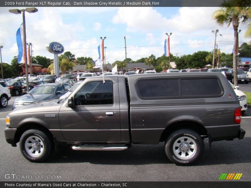 Dark Shadow Grey Metallic / Medium Dark Flint 2009 Ford Ranger XLT Regular Cab