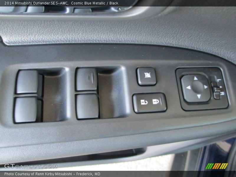 Cosmic Blue Metallic / Black 2014 Mitsubishi Outlander SE S-AWC