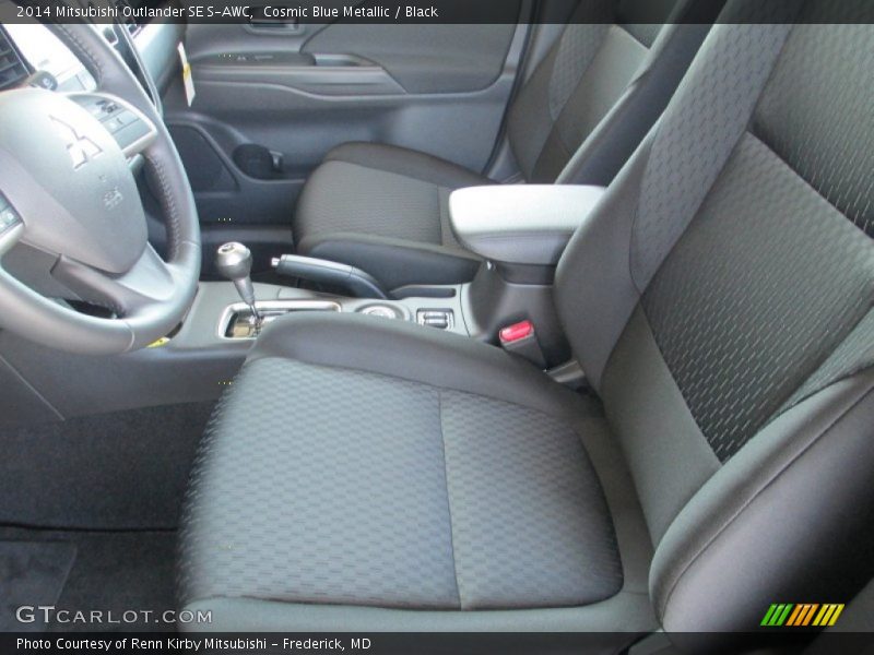 Cosmic Blue Metallic / Black 2014 Mitsubishi Outlander SE S-AWC