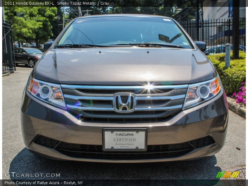 Smoky Topaz Metallic / Gray 2011 Honda Odyssey EX-L