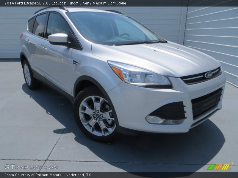 Ingot Silver / Medium Light Stone 2014 Ford Escape SE 2.0L EcoBoost