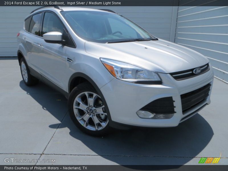 Ingot Silver / Medium Light Stone 2014 Ford Escape SE 2.0L EcoBoost