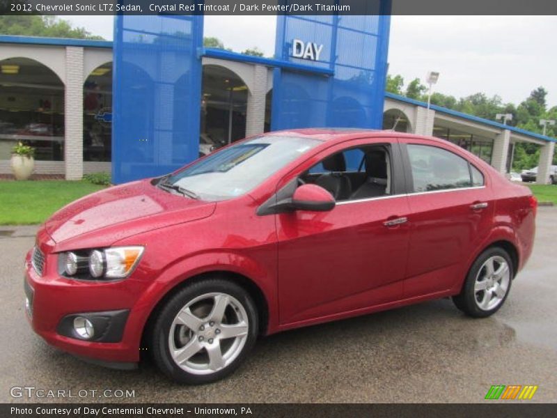 Crystal Red Tintcoat / Dark Pewter/Dark Titanium 2012 Chevrolet Sonic LTZ Sedan