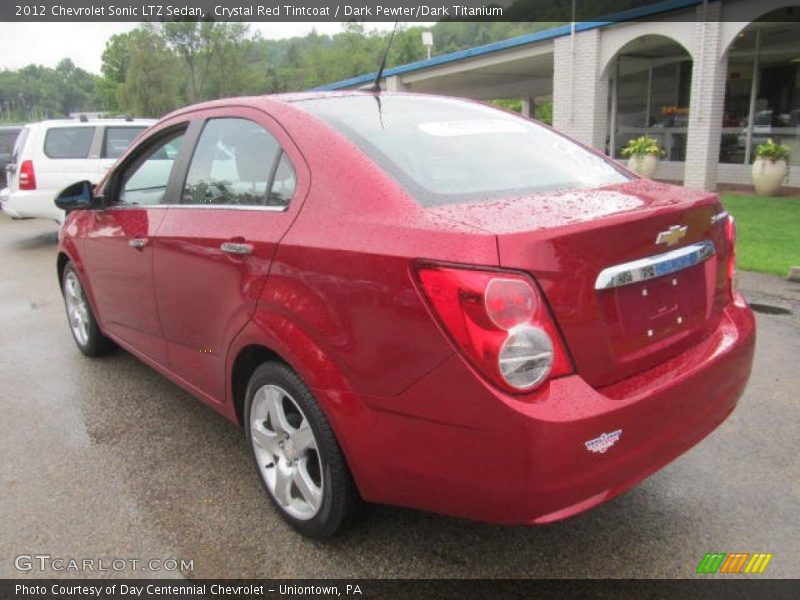 Crystal Red Tintcoat / Dark Pewter/Dark Titanium 2012 Chevrolet Sonic LTZ Sedan