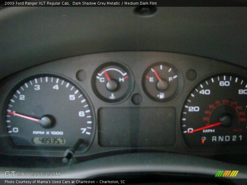 Dark Shadow Grey Metallic / Medium Dark Flint 2009 Ford Ranger XLT Regular Cab