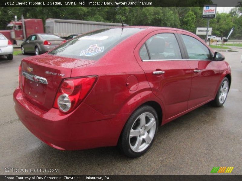 Crystal Red Tintcoat / Dark Pewter/Dark Titanium 2012 Chevrolet Sonic LTZ Sedan