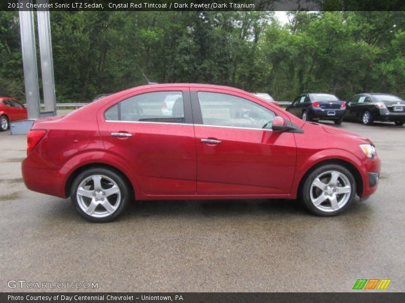 Crystal Red Tintcoat / Dark Pewter/Dark Titanium 2012 Chevrolet Sonic LTZ Sedan