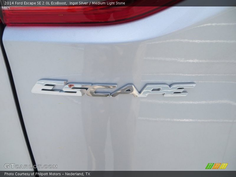 Ingot Silver / Medium Light Stone 2014 Ford Escape SE 2.0L EcoBoost
